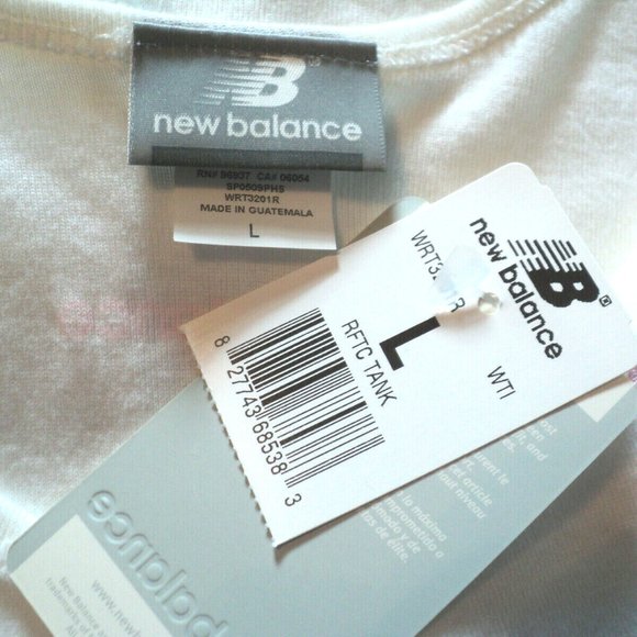 New Balance NEW Tank Top Size L with Embroidered Pink Breast Cancer Ribbon - Picture 9 of 9